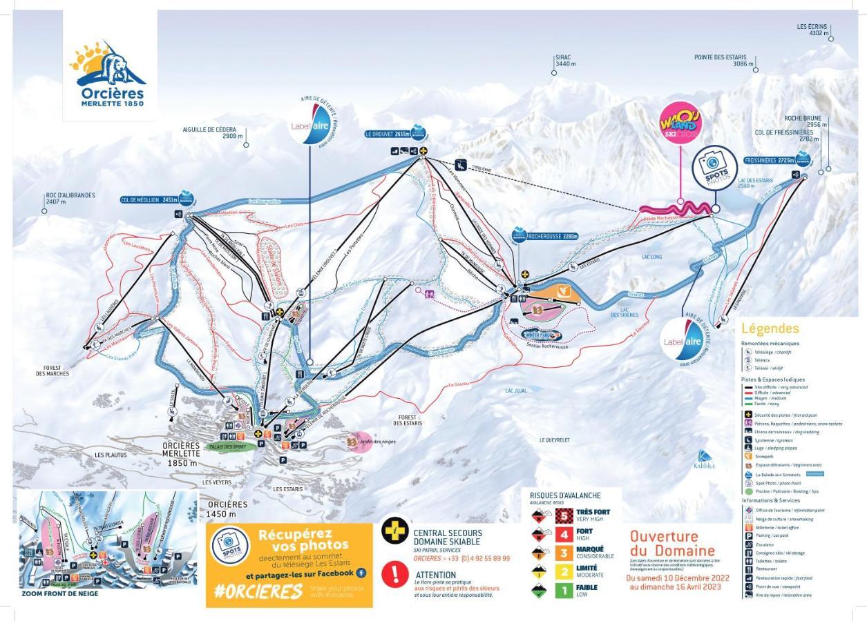 Appt T2 Cabine 4-6 Personnes Au Pied Des Pistes Orcières Exteriör bild